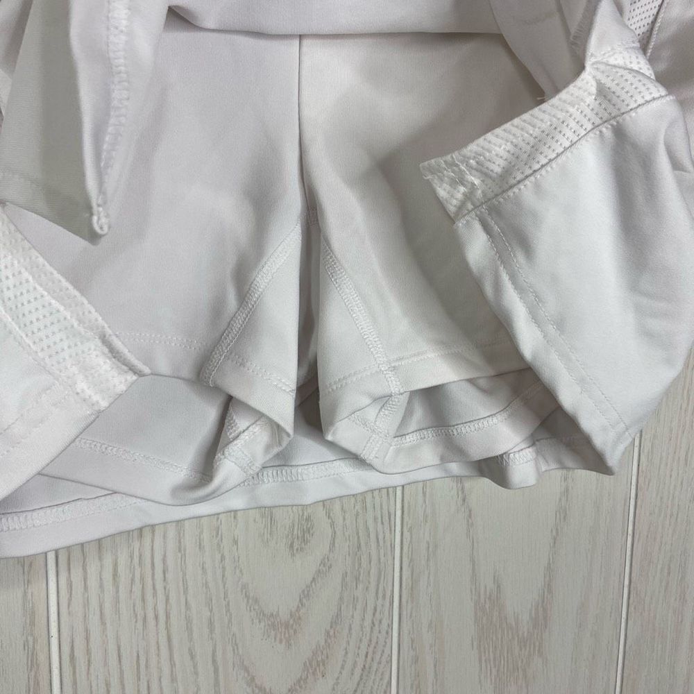 Fila Womens Athletic Mini Logo Tennis Skort Elastic Waist White XL - Picture 5 of 7